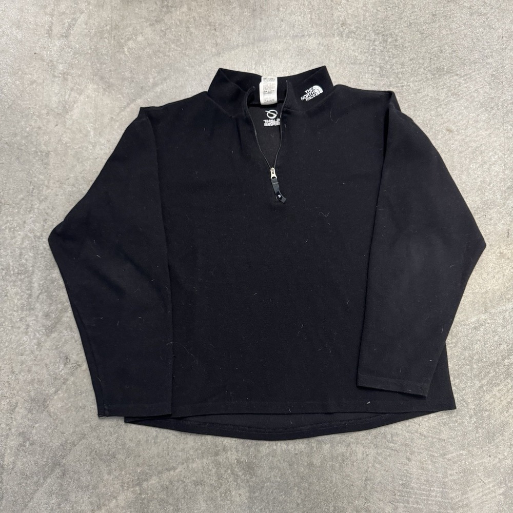 Mens The North Face Flight Series Black Quarter Zip Pullover Golf Gorp Medium